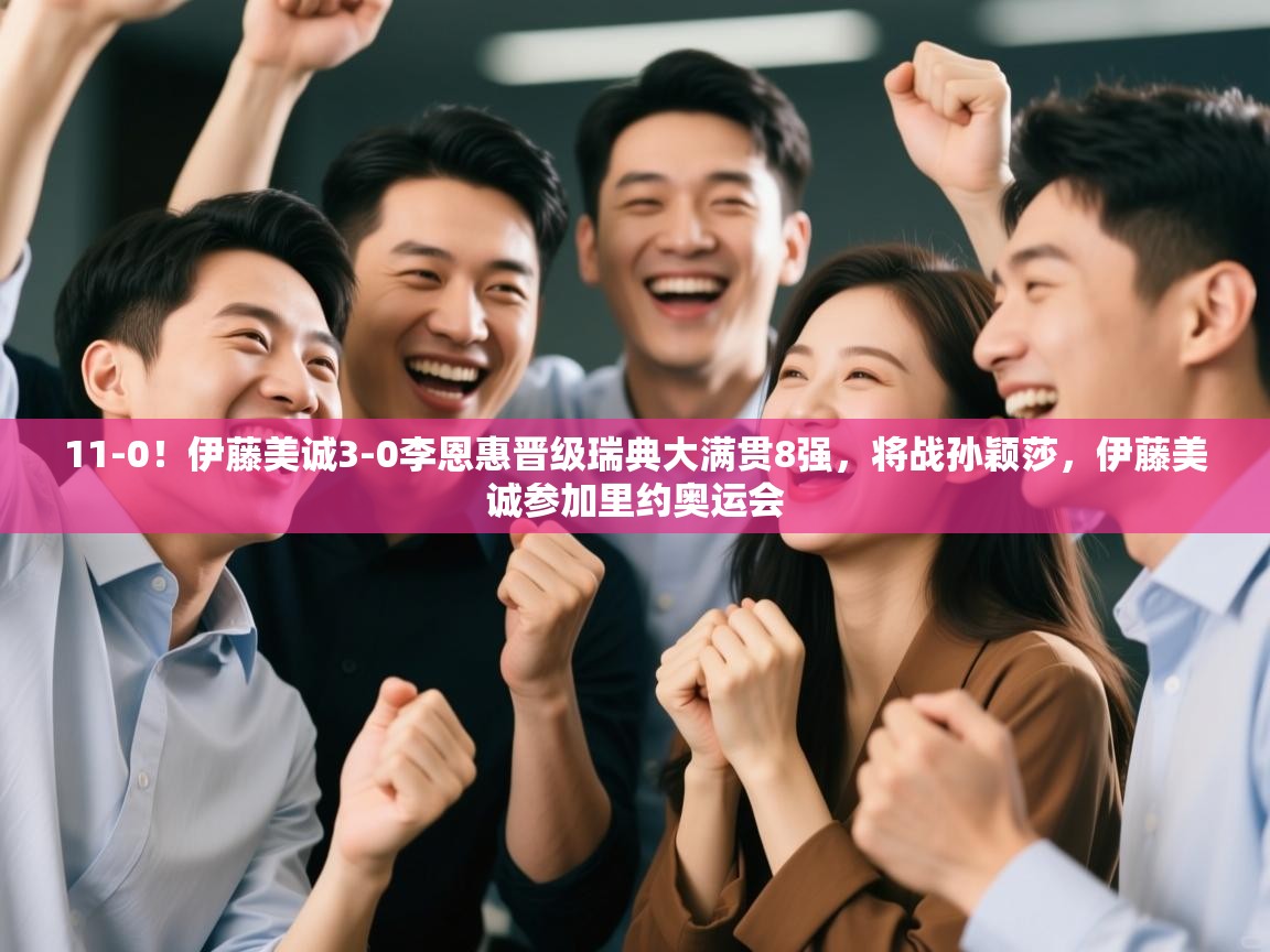 爱游戏-11-0!伊藤美诚3-0李恩惠晋级瑞典大满贯8强,将战孙颖莎,伊藤美诚参加里约奥运会 第2张